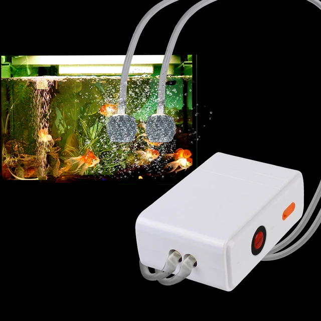 Bomba de aire de oxígeno portátil para acuario, compresor de aire sin  ruido, aireador, Mini oxigenador, accesorios de Acuario, USB - AliExpress