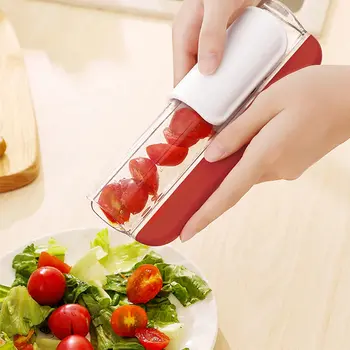 Tomato Slicer Multi-Function Grape Cutter Small Fruit Cutter Grape Kitchen Accessories Cake Decoration Tool Salad Gadget 1