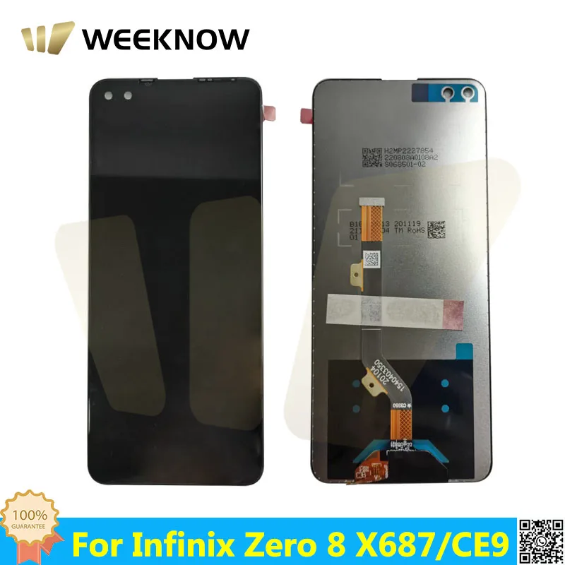

6,85 "новый оригинальный дисплей для Infinix Zero 8 X687, ЖК-дисплей в сборе для Tecno Camon 16 Premier Global CE9