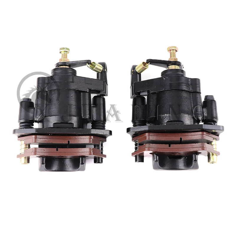 1 Paar atv hinterer hydraulischer Bremssattel mit Belägen für 300cc 400cc Go Kart xt1100/650 Buggy/Dazon/Kinroad 1100cc Quad Bike Teile