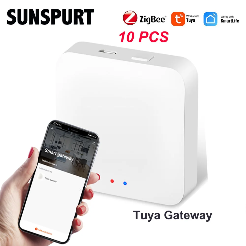 Tuya Zigbee 3 0 Gateway Hub Wireless Smart Home Bridge Smart Life Control Zigbee With Alexa Google Home For Cct Rgb Rgbw Single Led Strip Aliexpress
