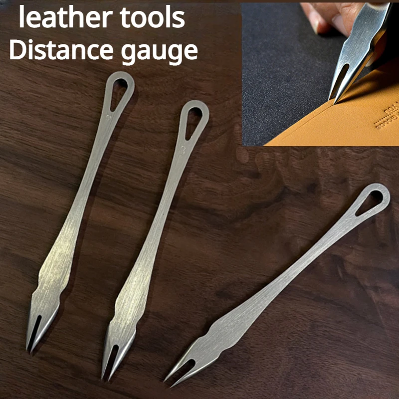 

Инструмент для кожи, измеритель расстояния, изометрический измеритель из нержавеющей стали, ручная работа, сделай сам, для ремня, одежды, краев, линий, позиционирования, инструменты для кожи