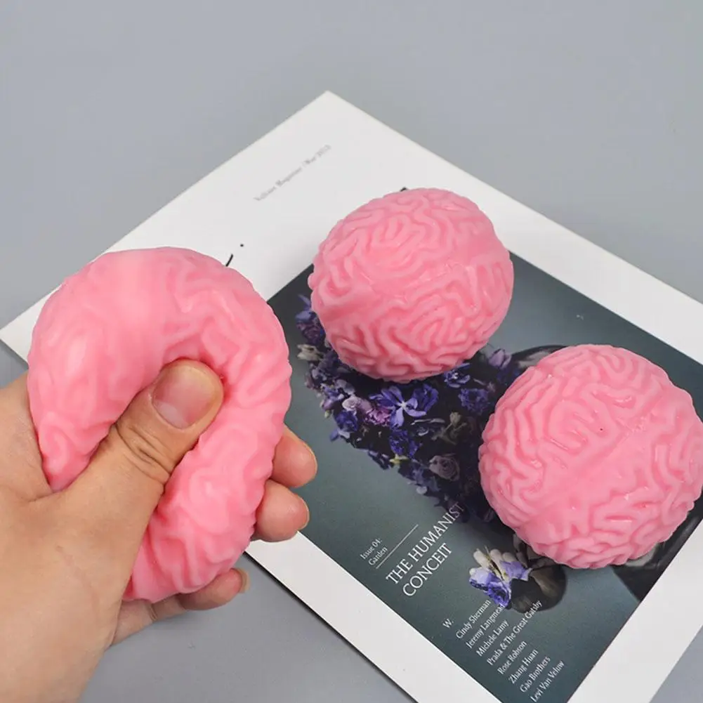 

Novelty Brain Toy Squeezable Fun Toys Relieve Stress Toy Cartoon Cure Squeeze Animal Toys Nostress Ball Y7I4
