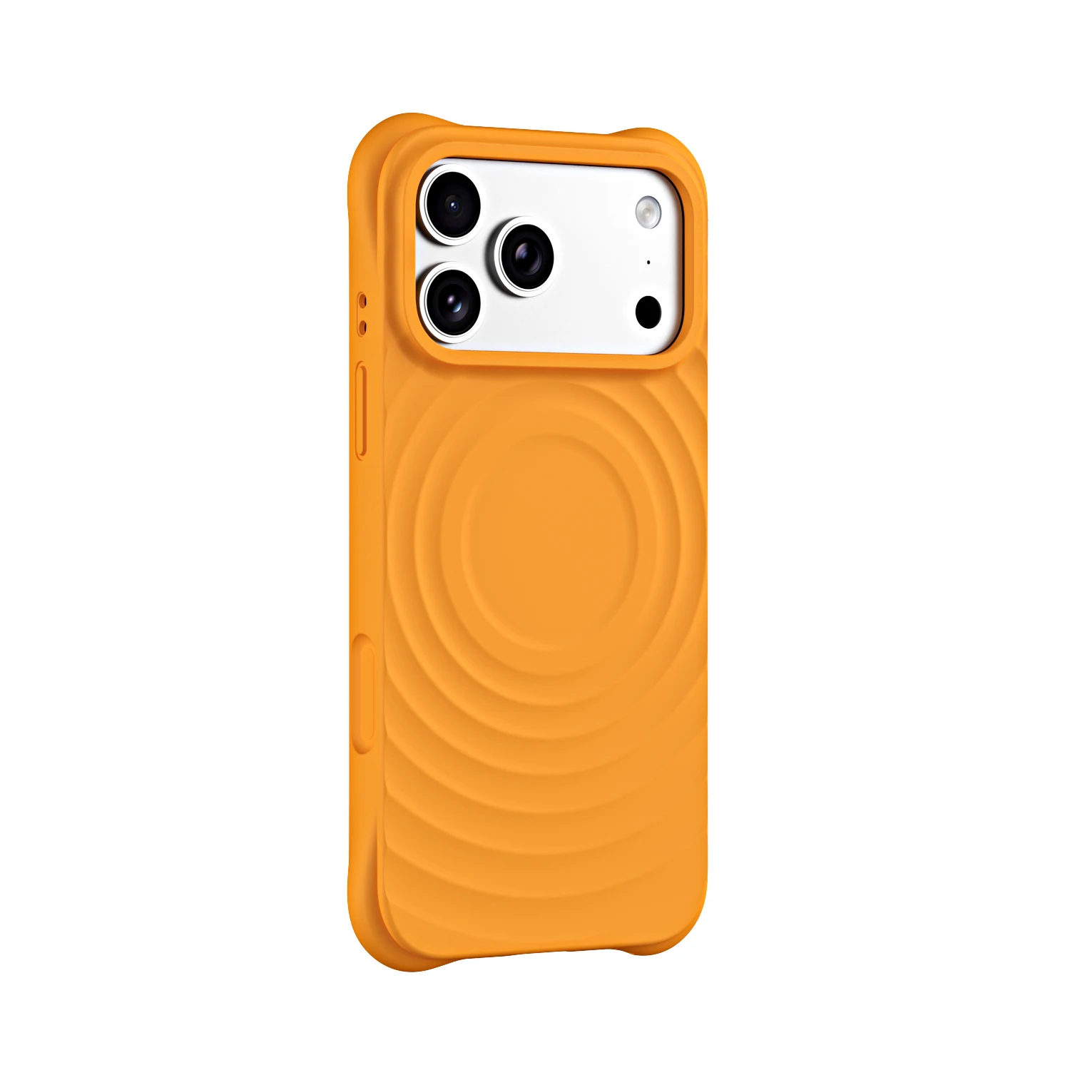 Wave Ripple Silicone Solid Color Phone Case With MagSafe - Stylish and Vibrant Protection