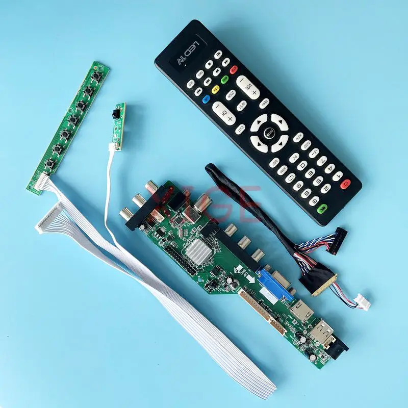 

For CLAA140WB11A HSD140PHW1 Controller Board Laptop Display DIY Kit 14" 40-Pin LVDS USB+DHMI+VGA+2AV DVB Digital Signal 1366*768