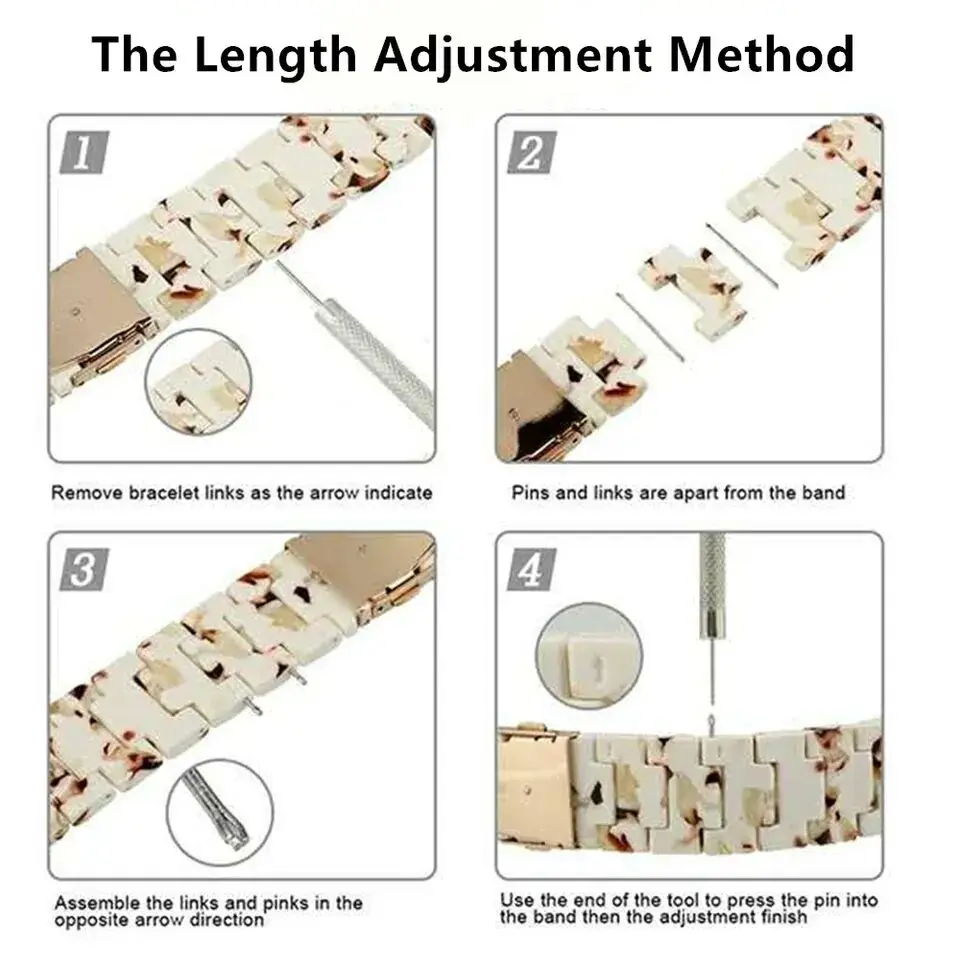 Harzarmband für Apple Watch 44mm 40 45 49 38 42 46 41mm Modisches Armband für IWatch Series 12 11 10 9 8 7 6 5 4 3 Ultra 2 – Detail 3