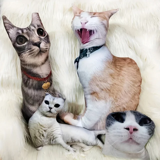 Winter Customized pet photo pillow with no white border, fun and personalized gift, suitable for pet owners, friends and lovers Winter Customized pet photo pillow with no white border, fun and personalized gift, suitable for pet owners, friends and lovers