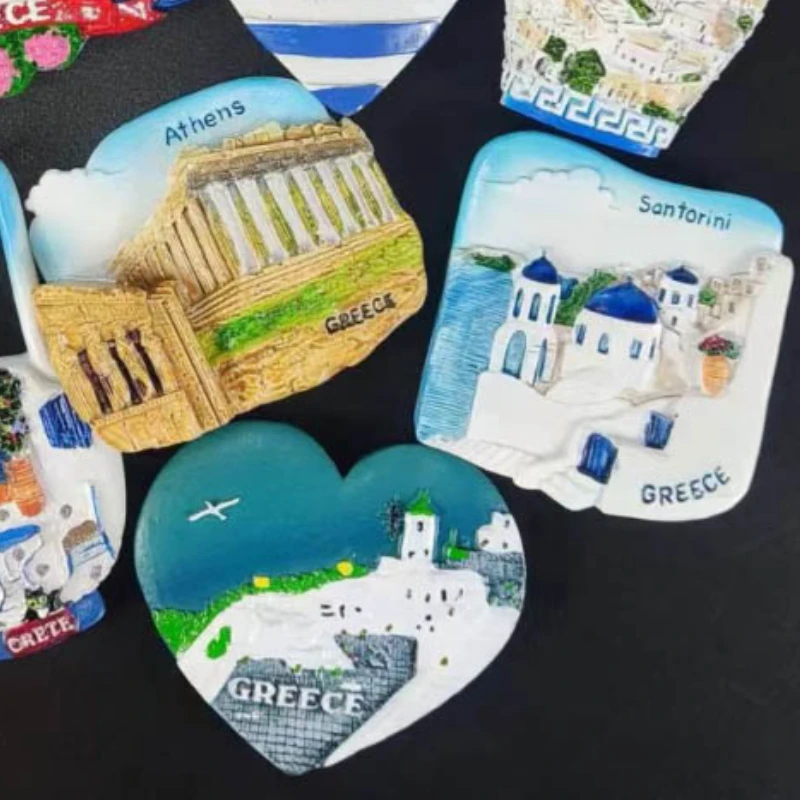 Magnetic Travel Souvenir Sticker 3D Scenery Paris Greece London Japan High-end Fridge Magnets Souvenirs Gift Refrigerator magnetic fridge magnets,magnetic sticker,magnetic fridge stickers,refrigerator decor