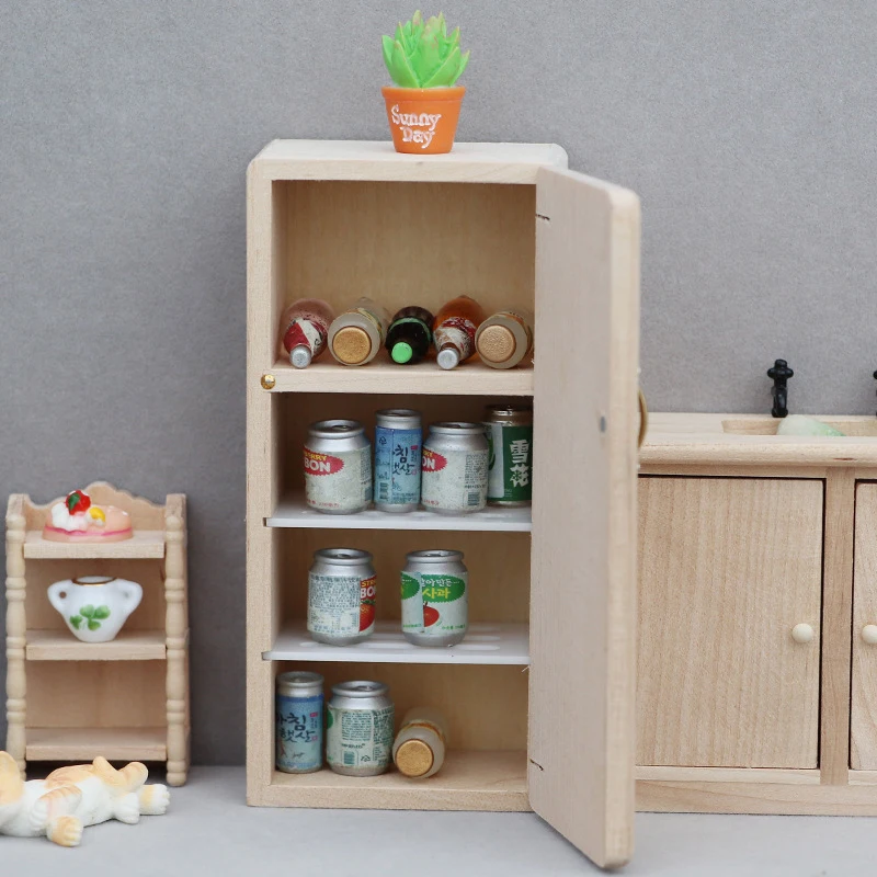 thumbnail interactive-video image 1 of 1: 12 Mini Dollhouse Cabinets White Cooking Table Sink Counter Set Combination 1 of 12