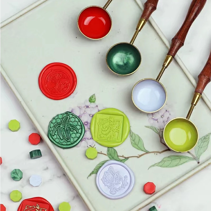 200pcs Per Bag Sealing Wax Beads Lustrous Wax Stamp Particals DIY Wedding Invitation Decoration Craft Card Making Tools sealing wax beads seal wax