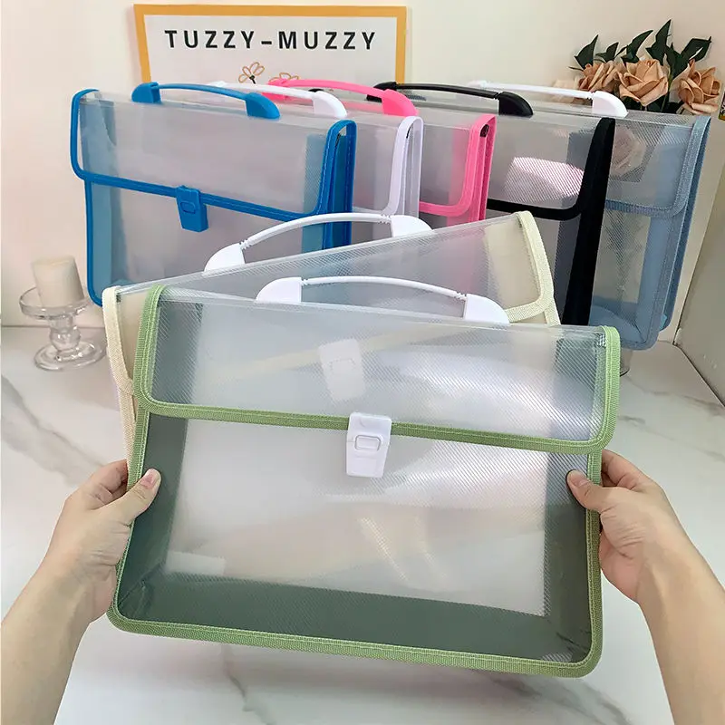 File Bag File Folder A4 Transparent Organ Bag Storage