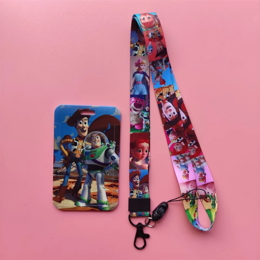 Disney Princess Bell porta carte d'identità cordini donna Business Neck  Strap porta carte di credito porta Badge per ragazze Clip retrattile