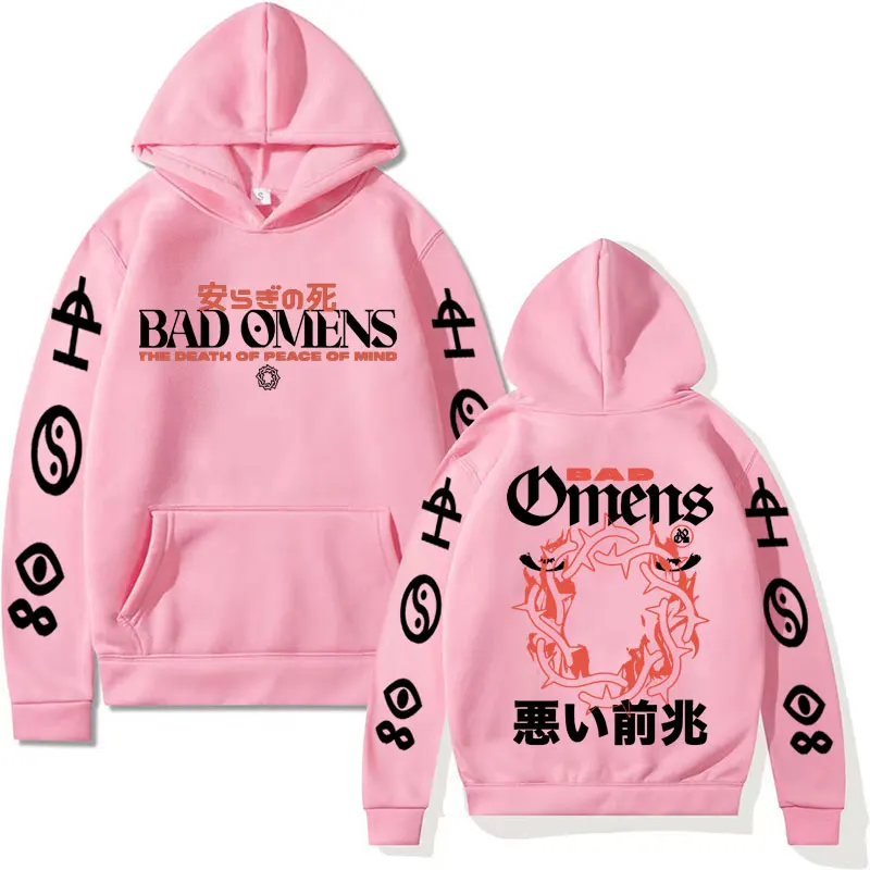 Sweat à Capuche Bad Omens - Impression Officielle - Style Streetwear Unisexe Harajuku