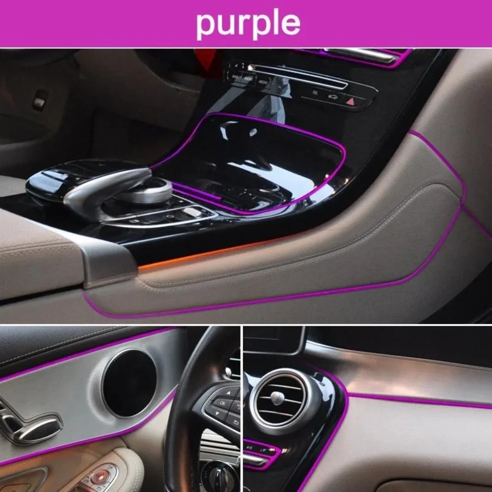 10M-3M Universal Car Moulding Decoration Flexible Strips 5M/3M Interior Auto Mouldings Car Cover Trim Dashboard Door Car-styling