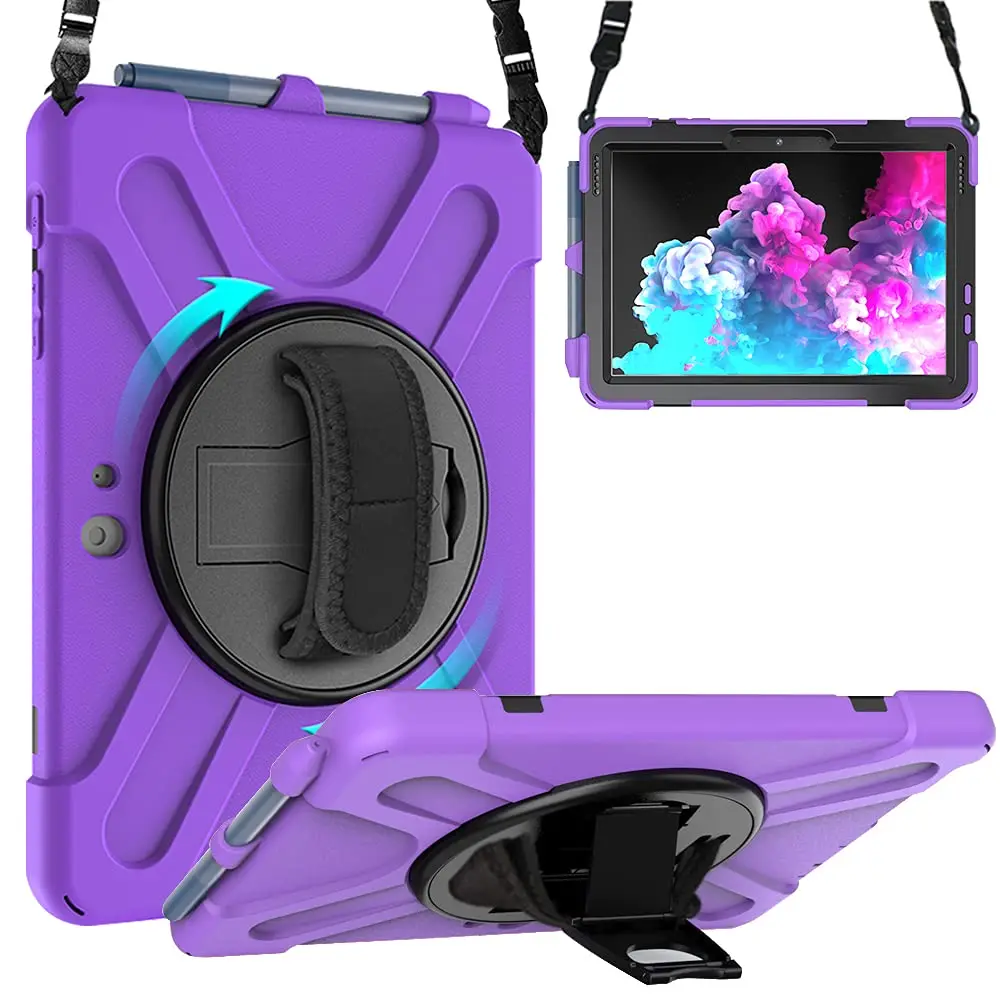 Custodia Per Microsoft Surface Go 3 10.5 ''2021/Surface Go 2 2020/ Surface Go 2018 Copertura Antiurto Cavalletto Maniglia Tracolla