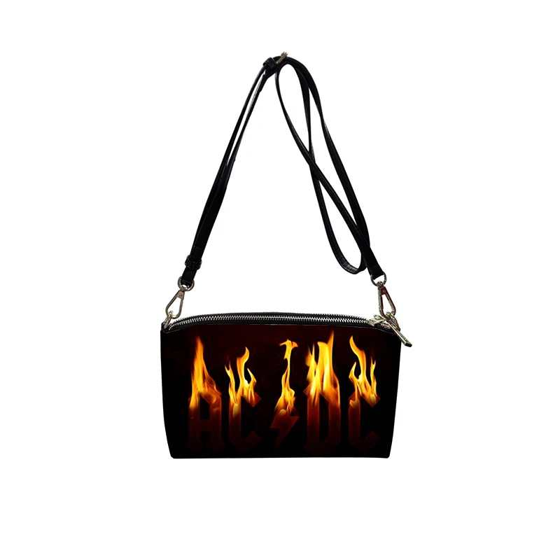 

Сумка кросс-боди из ПУ кожи с ремешком AC/DC, новинка 2023, женская модная сумка на плечо, Минималистичная маленькая квадратная сумка для женщин