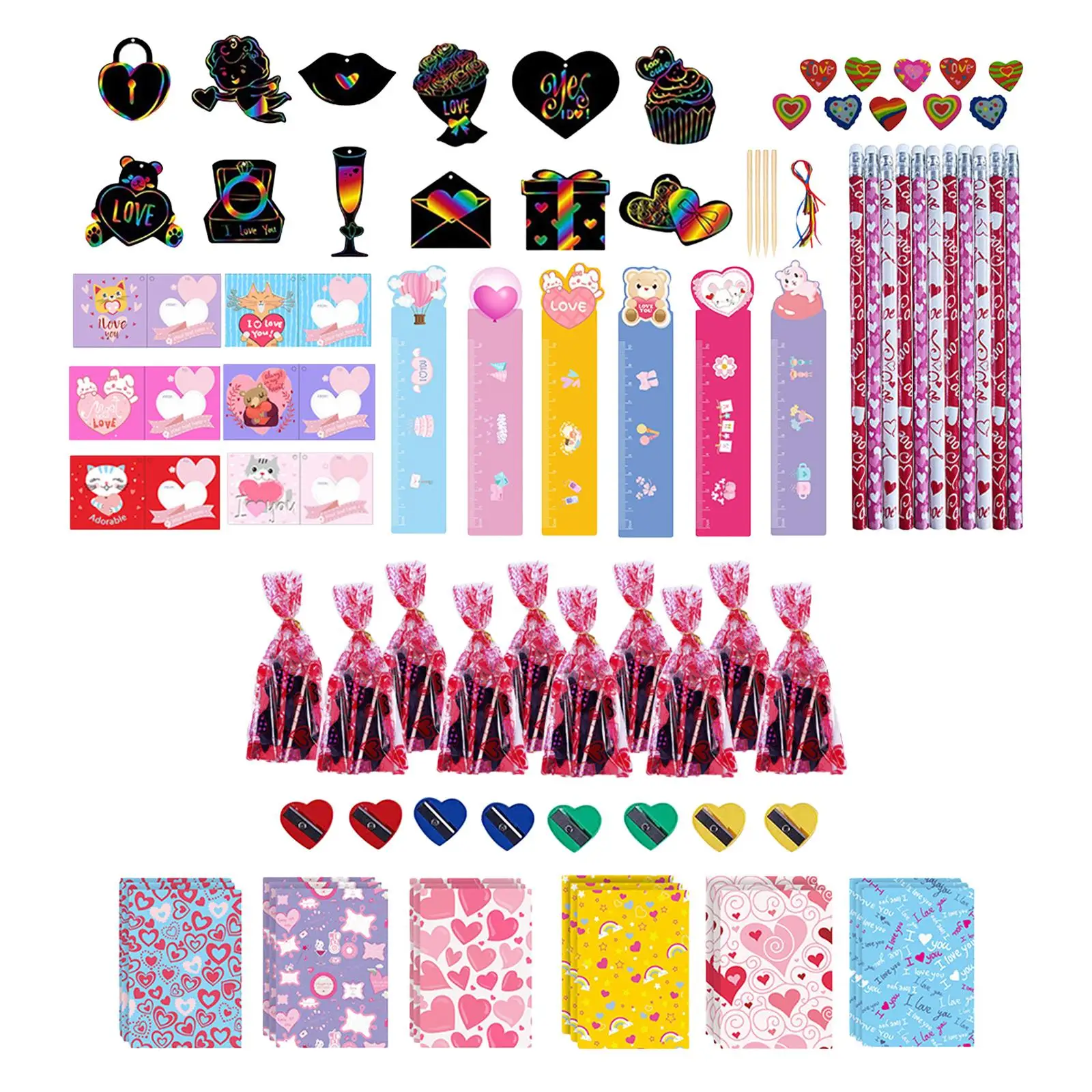 

День Святого Валентина вечерние сувениры День Святого Валентина набор канцелярских принадлежностей для друга учителя