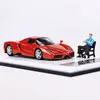 Diecast Model Car King Model 1/64 Ferrari Enzo Car Mode Ferrari with Doll Play Vehicles Toys for Boys 4