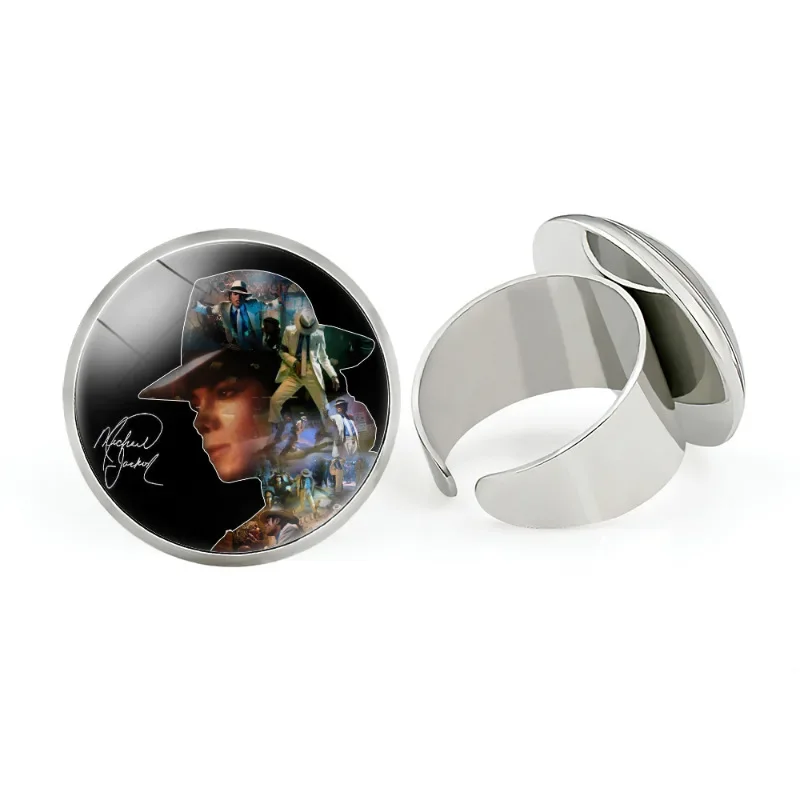 Adjustable Open Ring Michael Jackson Rock Singer Style Metal Ring Fashionable Jewelry Accessory from Mainland China