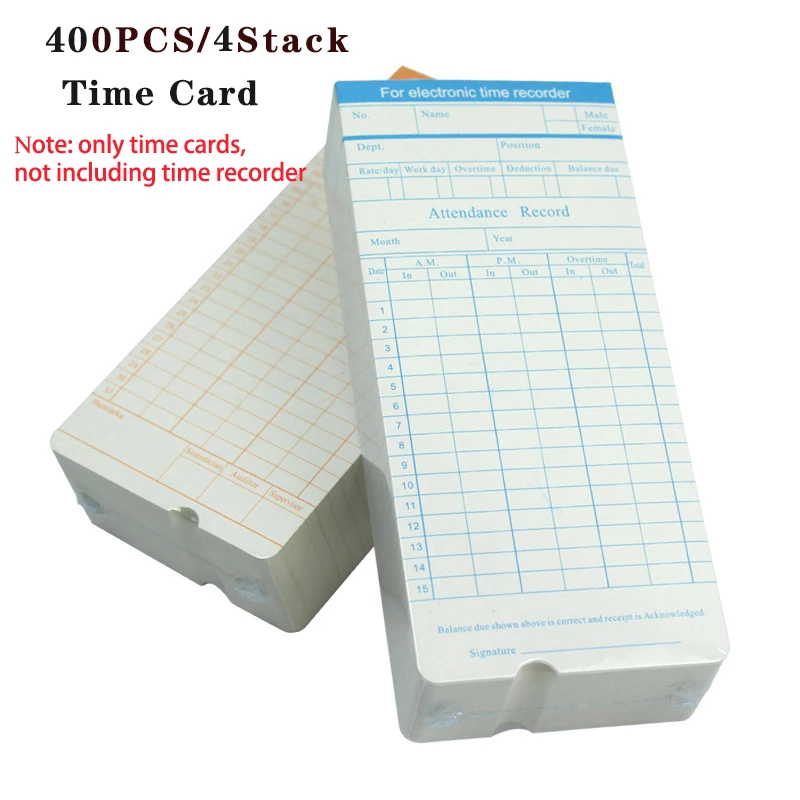400pcs Time Card