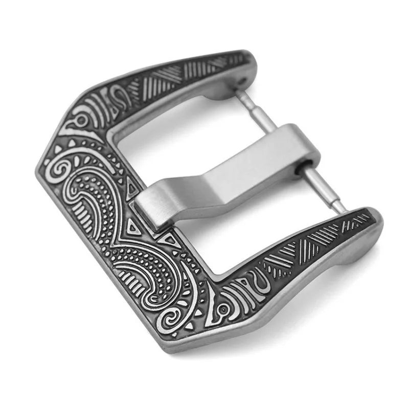 조각 스테인리스 스틸 시계 버클, 실리콘 시계 스트랩 교체용 걸쇠, 범용 버클, 18mm, 20mm, 22mm, 24mm