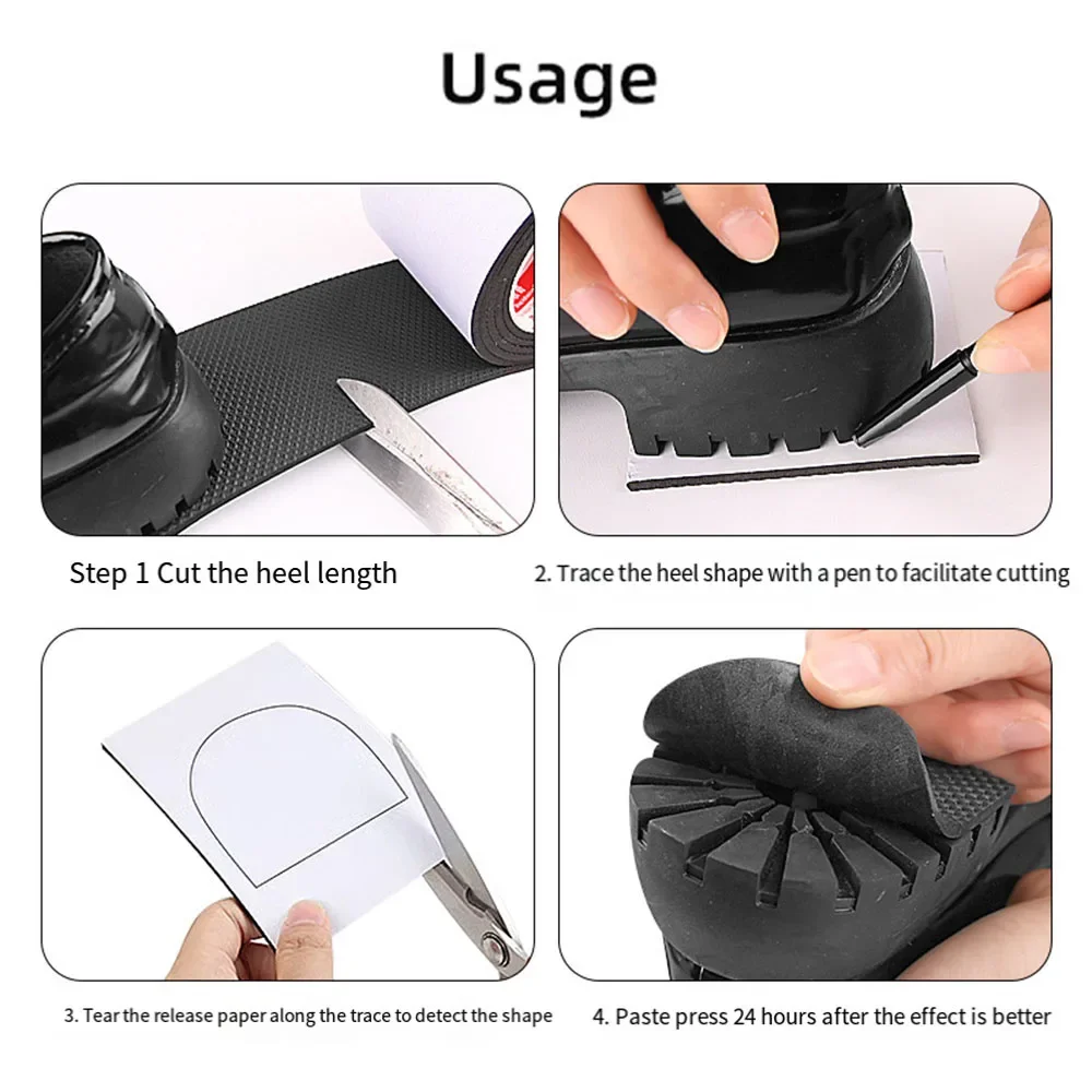 Shoe anti slip stickers No-adhesive Anti-slip Sole Stickers Mute Cushion Insoles Repair Outsole Insoles Men Women Shoes Wearable Pads