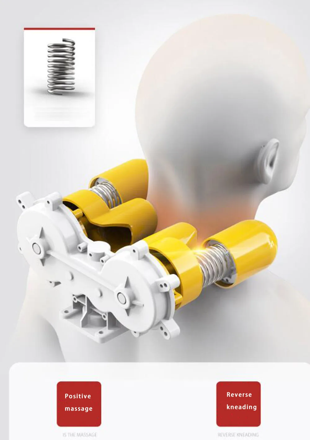 Vibrating Electric Cervical Neck Back Body Household Massage Chair Massage Pad Muscle Stimulator with Heating Device