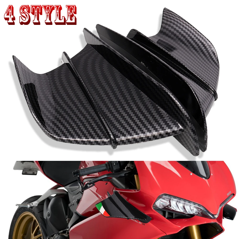 

Для мотоциклов Yamaha Xmax 125/250/300 Tmax 500/560/530 2022 Tdm 900/850 Fjr 1300, аксессуары для мотоциклов Winglet, аэродинамический Комплект крыльев