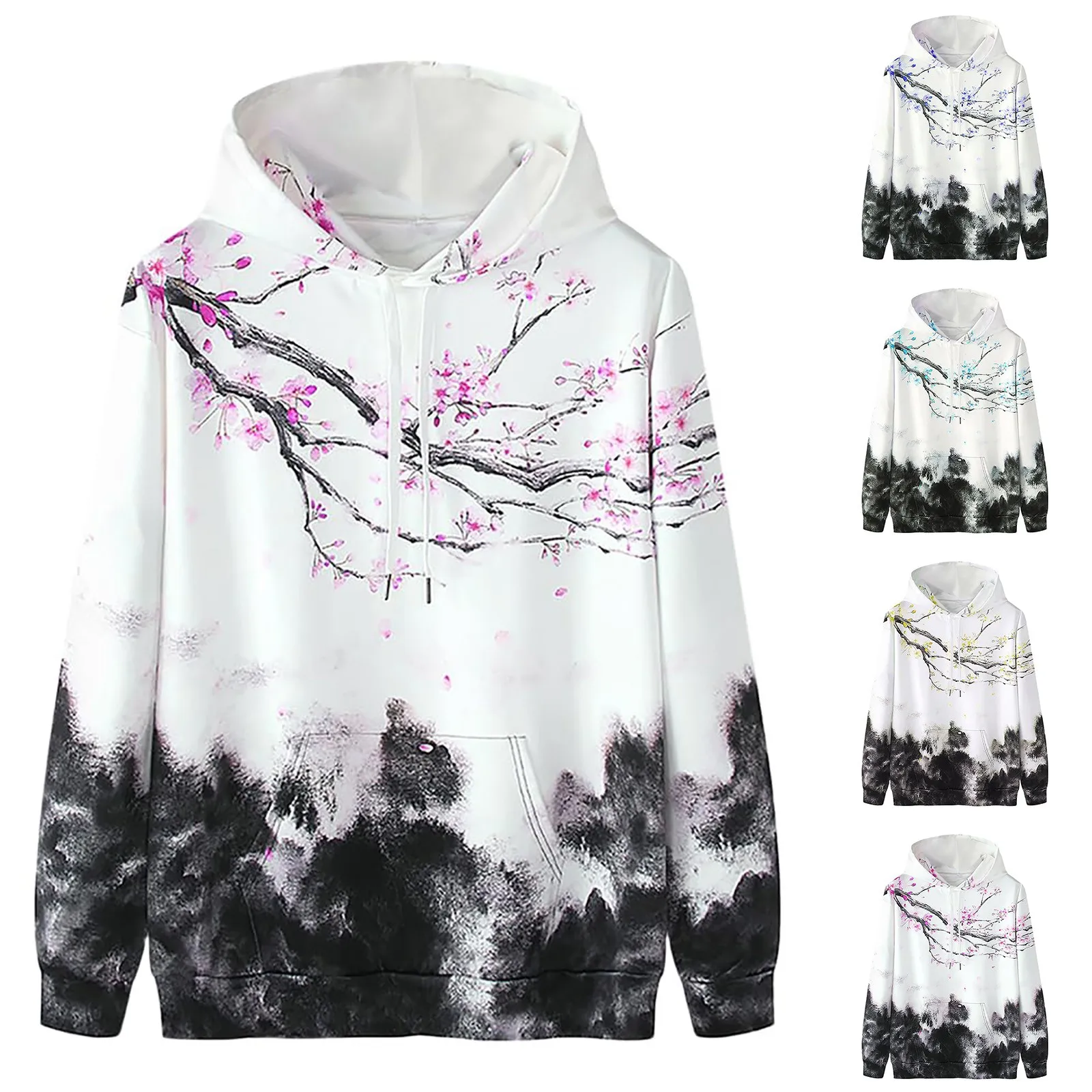 

Unisex Fashionable Printed Hoodie Women'S Casual Cropped Sleeved Top With Tie Dye Printed Minimalist Top Round Neck T-Shirt Top