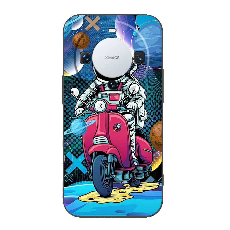 Cartoon Astronaut Star Space Handy hülle Abdeckung für Huawei Mate 60 Pro P50 P40 P30 P20 P10 P Smart Y6 Y7 Y9 plus Silikon TPU Shell – Detail 4