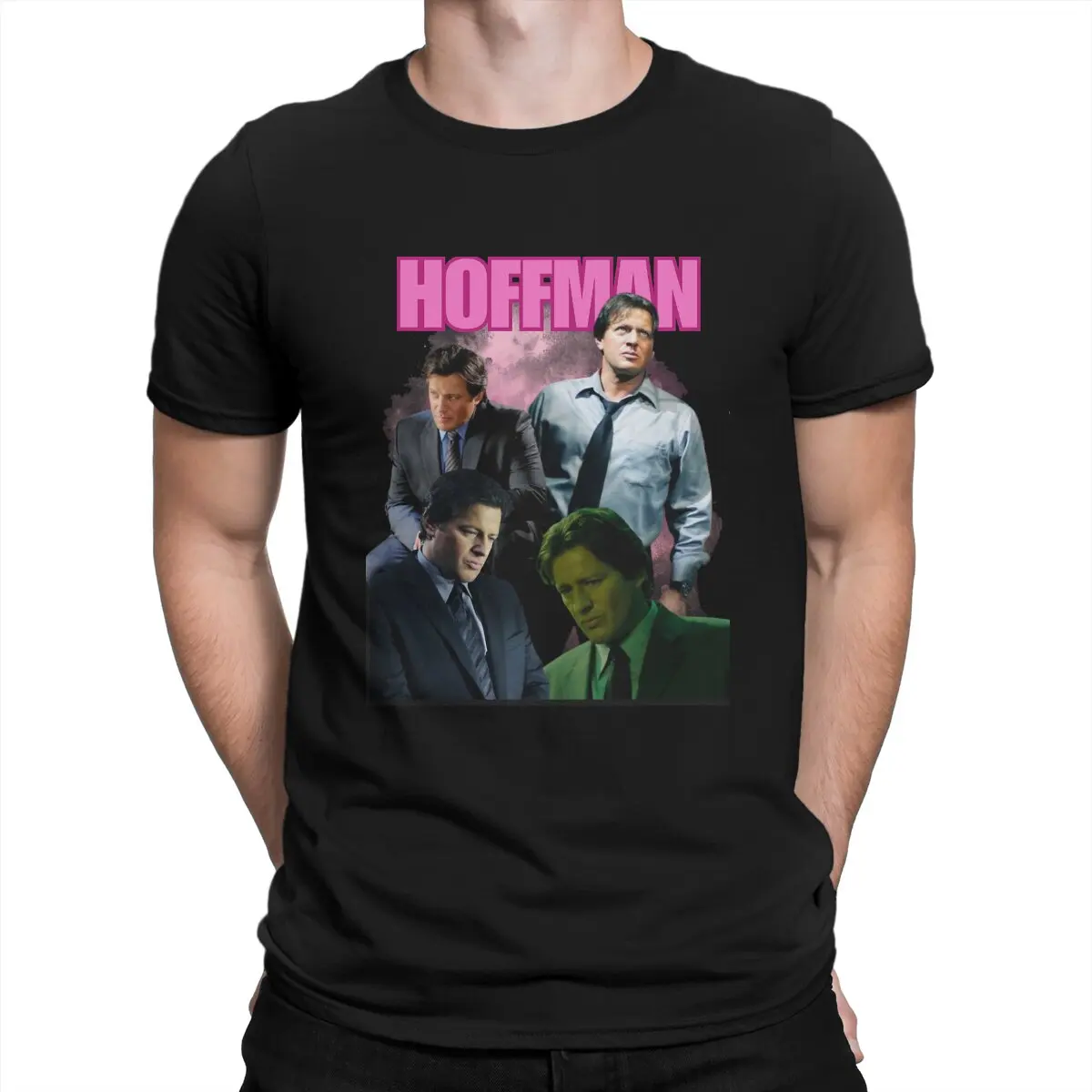 

Men's T-Shirts Mark Hoffman Saw X Pink Design Vintage Pure Cotton Tee Shirt Short Sleeve SAW Head Torture Horror Movie T Shirt