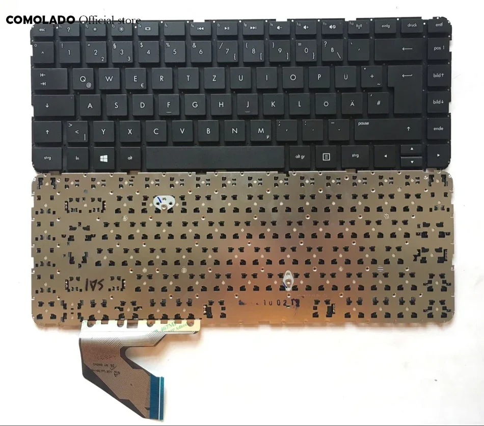

Немецкая клавиатура для ноутбука HP 14 14-B SleekBook 14-B000 14-B100 14-b050la b061la b064la серии без рамки GR Раскладка