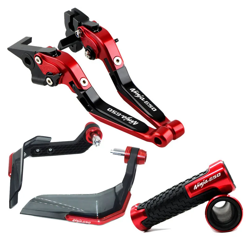 오토바이 CNC 브레이크 클러치 레버 콤비네이션 핸들 고무 가드, 가와사키 NINJA650 NINJA650R 2006-2008 NINJA 650 650R 용