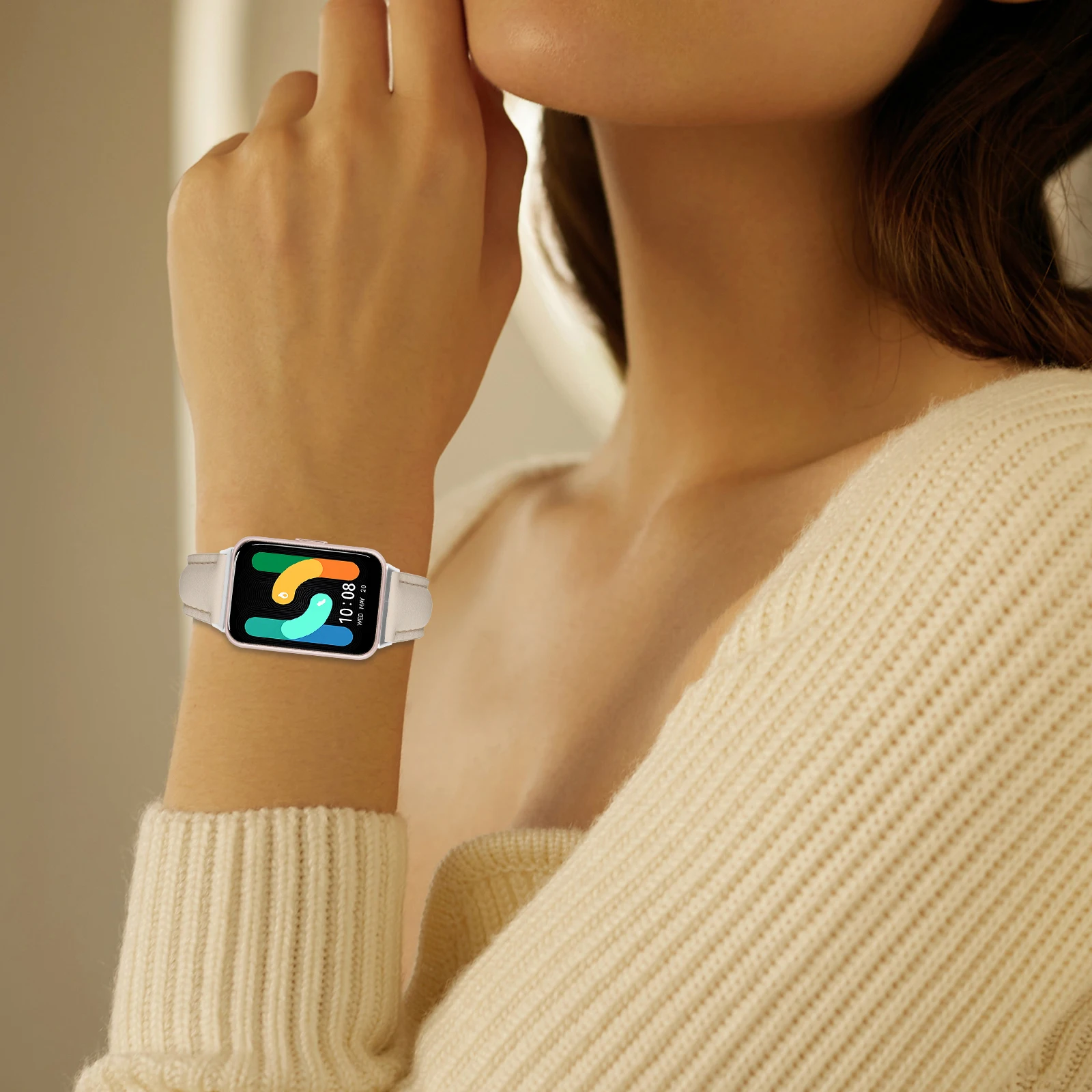Leather Band: Fashionable and Comfortable Adjustable Wristband Replacement Strap