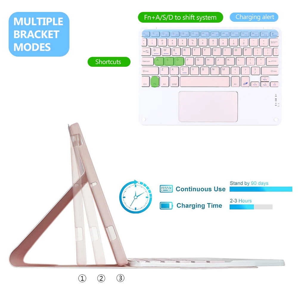 Universal Magic Keyboard Case with Wireless Mouse