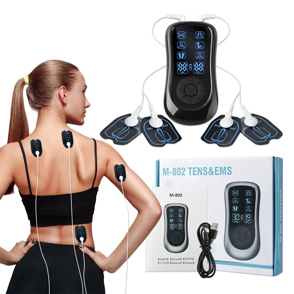 

6 Modes Electrical Tens Pulse Massager EMS Muscle Stimulator Acupuncture Digital Frequency Physiotherapy Machine Fat Burner