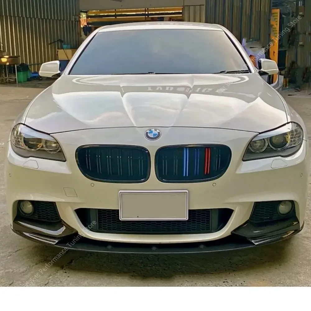 Bmw F10 F11 M 퍼포먼스 스타일 프론트 범퍼 립 스포일러 스플리터 디퓨저 5 시리즈 525d 535i 530I 550i 2010-2017 튜닝