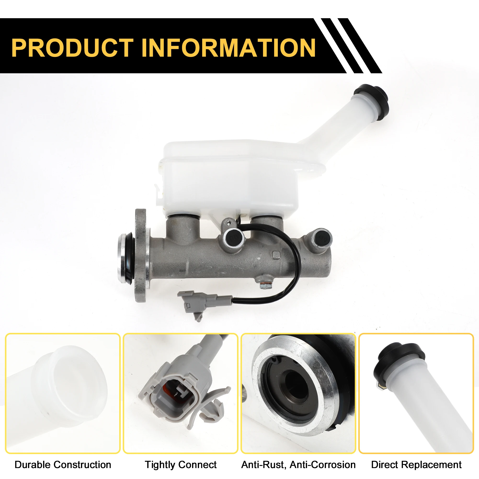 UXCELL Brake Master Cylinder for Toyota Previa 2.4L 1991-1996 Hydraulic Master Cylinder Engine Compartment with Reservoir