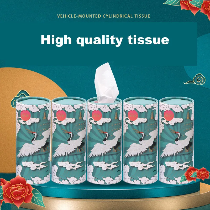 3 layers/draw 120 draws 3 bucket Car Tissue In Side Per Pack For Car Tissue Box Paper Refill For Vehicle Home Bathroom Usage