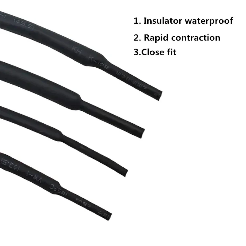 Heat Shrink Tubing Heat Shrink Tube Heat Shrink Cable Sleeve 1Meter 4:1 Heat Shrink Tube With Glue Thermoretractile Heat Shrinkable Tubing Dual Wall Shrink Tubing 6 8 12 16 24 40 52 72