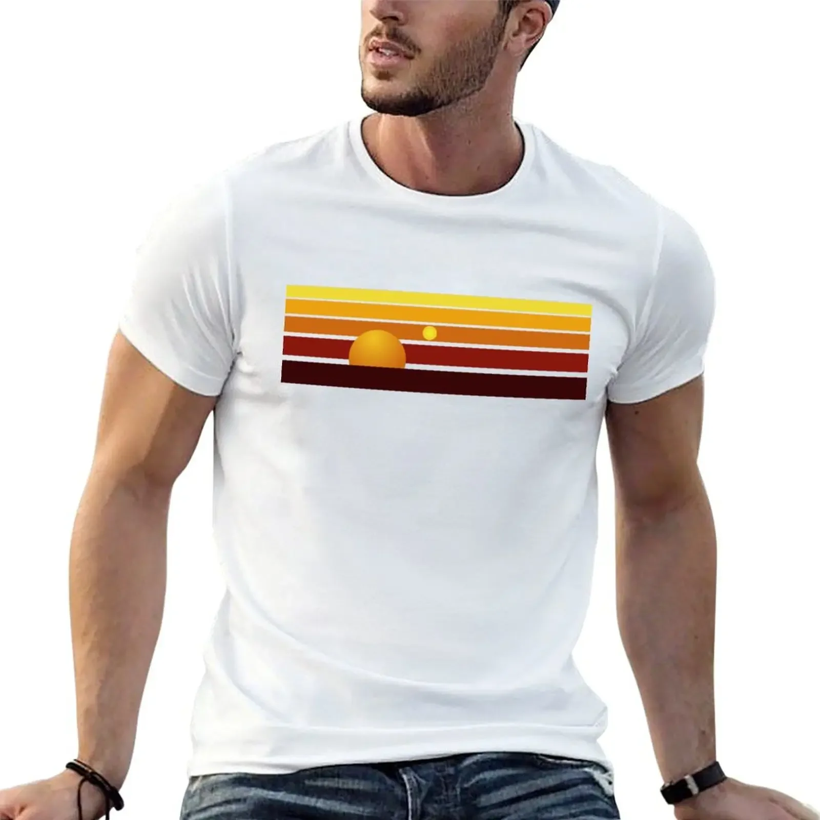 

Sunset T-shirt new edition vintage t shirts men