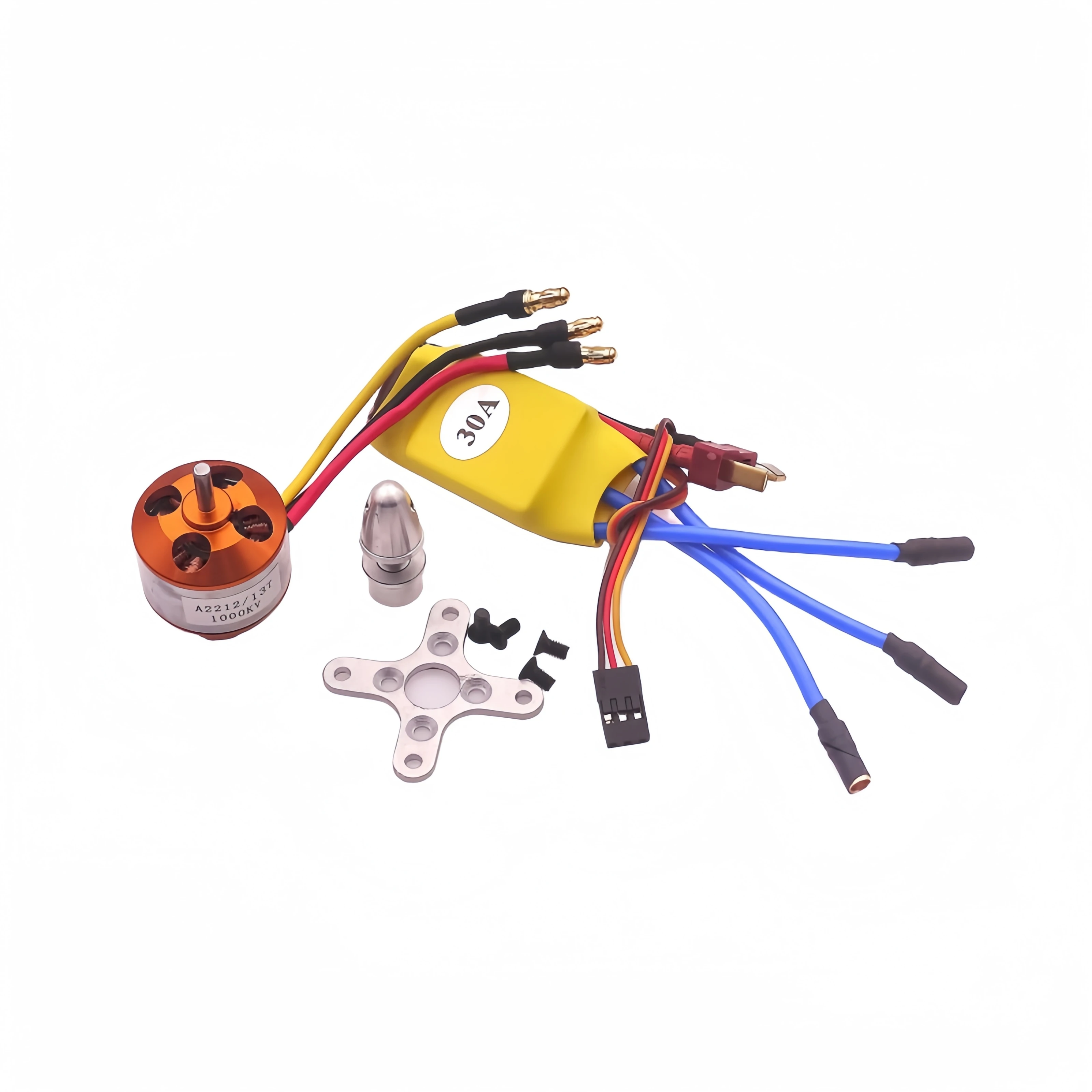 1 шт. 13T A2212 1000KV бесщеточный двигатель 30A ESC Combo для квадрокоптера F450 Квадрокоптер F550 RC гексакоптер 4-осевой коптер