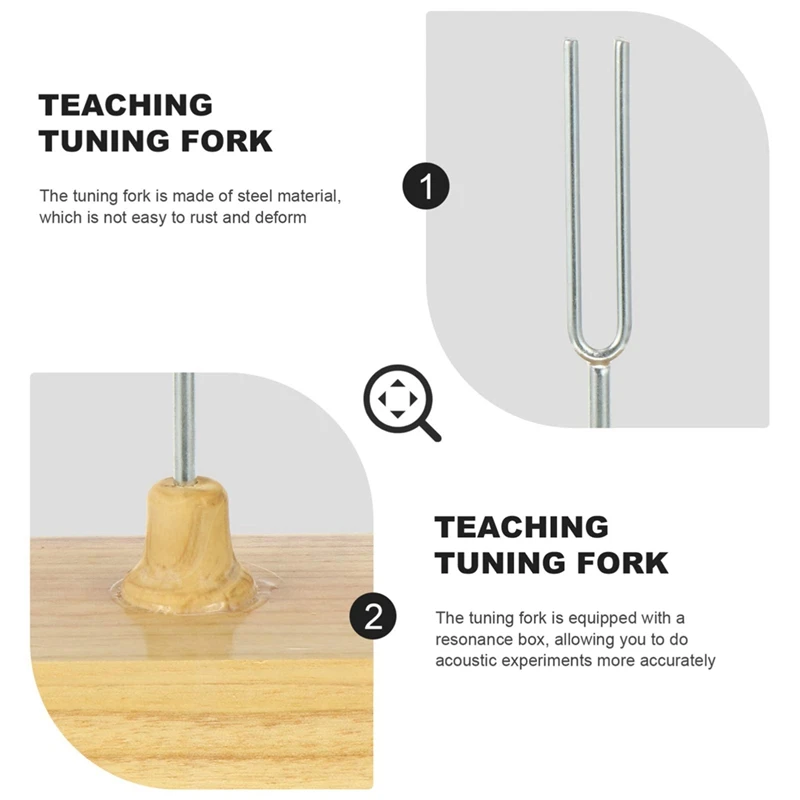 512HZ Tuning Fork With Wooden Resonator For Sound Therapy, Yoga, Meditation And Relaxation