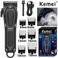 Kemei Electric Hair Clipper USB Rechargeable Cordless Beard Trimmer Men Powerful Electric Hair Clipper Trimming Tool KM-1071