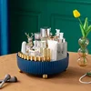 360Degree Rotating Storage Box Kitchen Special Sauce Vinegar Seasoning Storage Cosmetic Organization Snacks Fruit Storages Trays 4