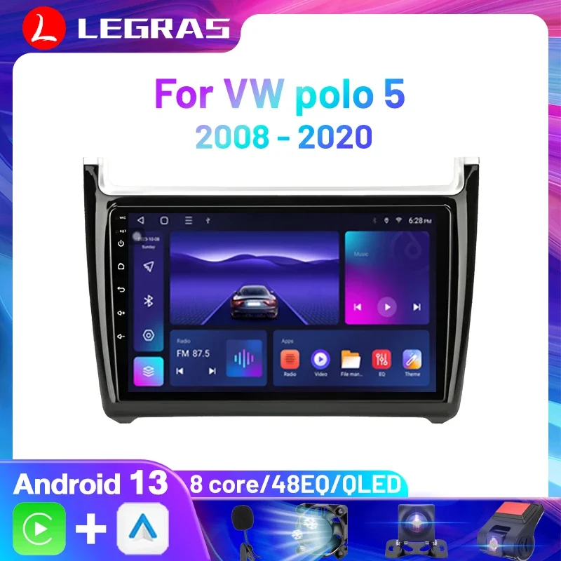 

Carplay Radio 2Din Andrioid For Volkswagen VW polo 5 sedan 2008 - 2020 Wireless Android auto Bluetooth Subwoofer Autoradio Car