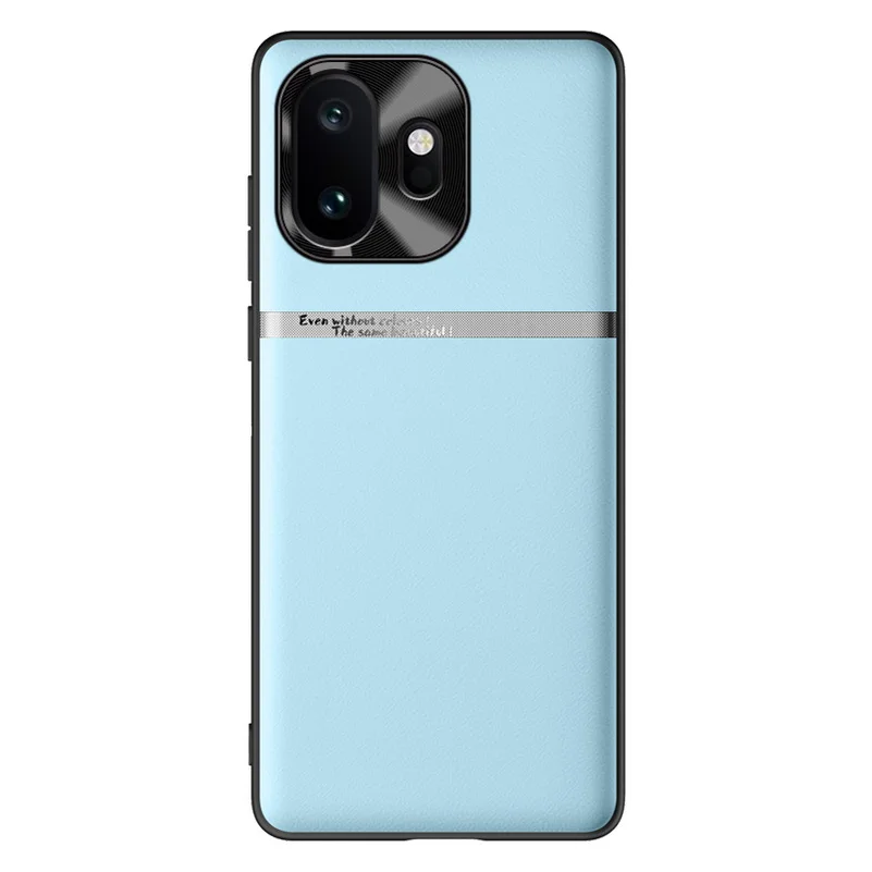 Elegant Nickel-Plated Leather Ribbon Phone Case - Liquid Plain Design