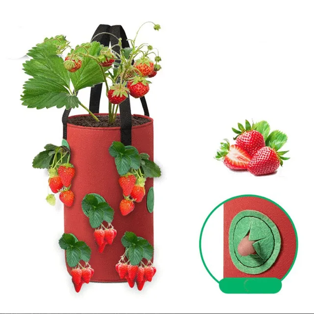 Többfunkciós 1 Db Filcen Lógó Paradicsomnövekedés Táska Fejjel Lefelé Ültető Ültetvényes Növényi Virágnövény Termelés Táskák Kerti Edény - Image 2