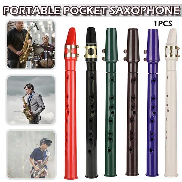 8 trous Pocket Sax Mini Saxophone Portable Petit Saxophone Avec Sac de  Transport Instrument à Vent Accessoires Musicaux