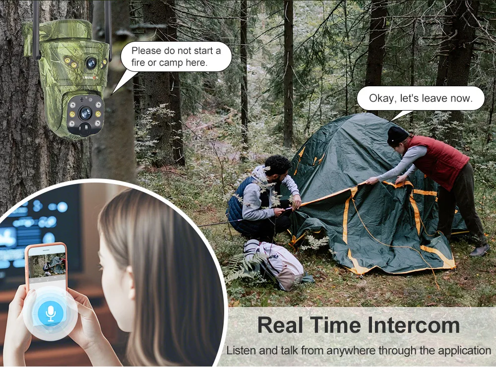 Two way audio outdoor CCTV camera